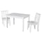 International Concepts Rectangle Table with 2 Mission Juvenile Chairs, 24 in W, 33.1 in L, 22.2 in H, Wood, White K08-2532-263-2 - alternate 1